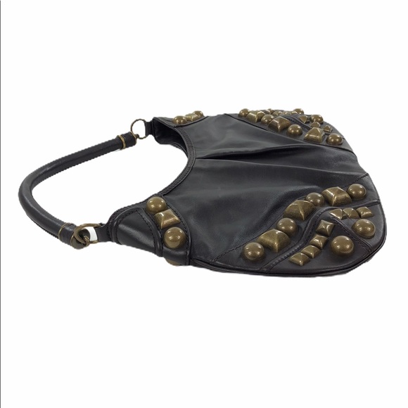 Burberry Alverton Leather Studded Hobo Bag NWT - Picture 5 of 8